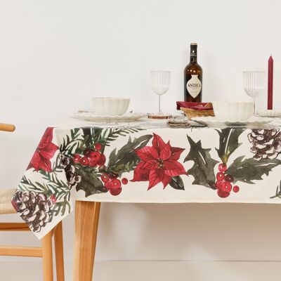 Resin stain-resistant tablecloth Christmas Flowers 2
