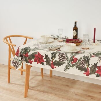 Nappe antitache en résine Fleurs de Noël 2 37