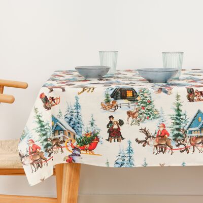 Resin stain-resistant tablecloth Christmas Landscape 1