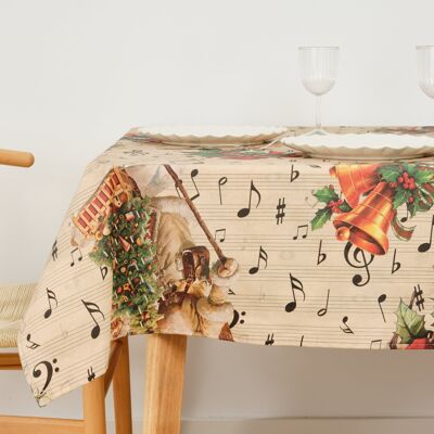 Resin stain-resistant tablecloth Christmas Sheet Music