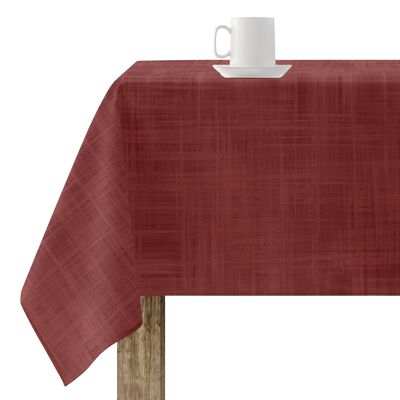 Resinated stain-resistant tablecloth Christmas Red