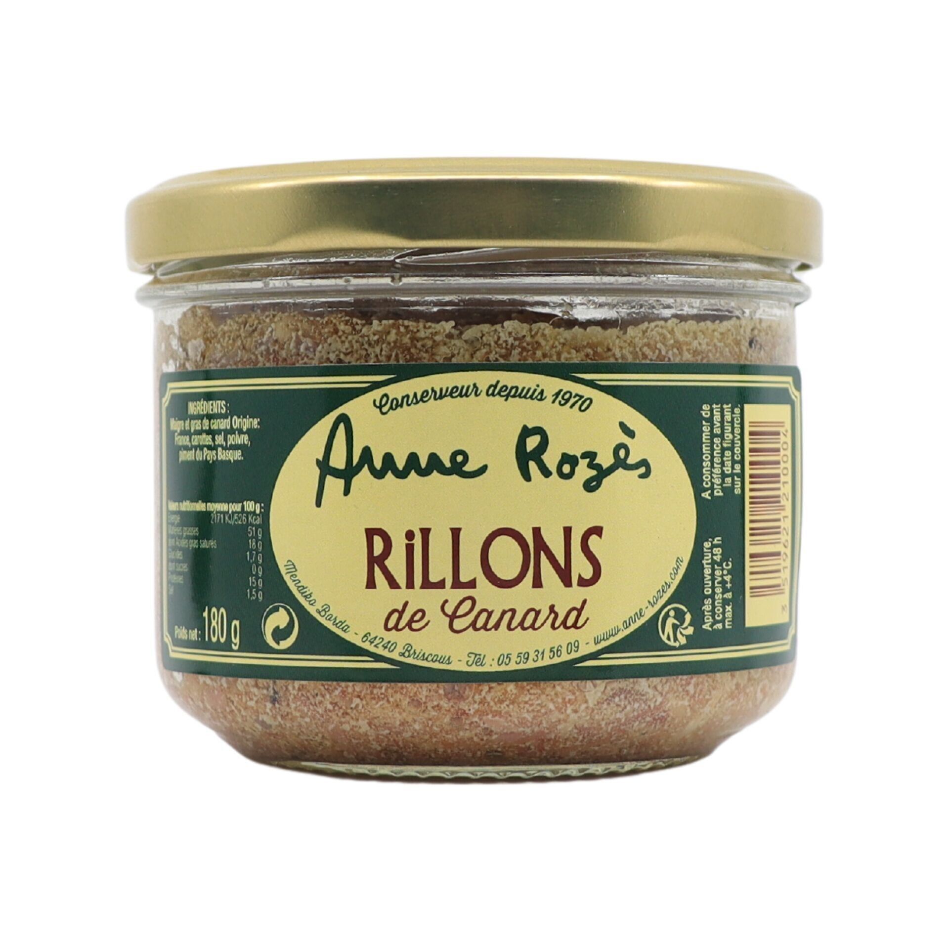 Rillons D'Anatra 180gr