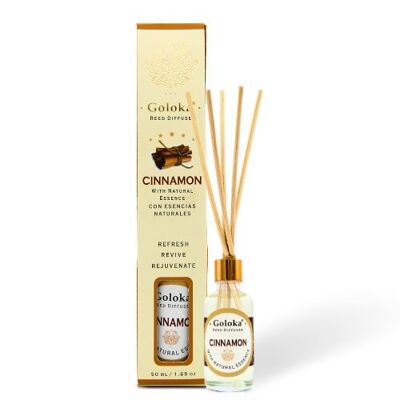 Confezione di diffusori a bastoncini Goloka Cannella da 50 ml