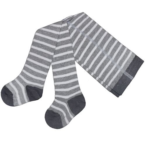 Tights for baby and kids >> Grey Stripes