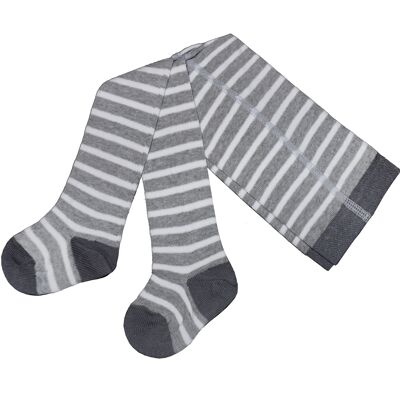 Tights for baby and kids >> Grey Stripes