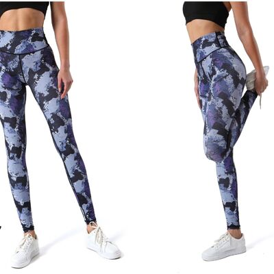 Blue military printed sports mesh