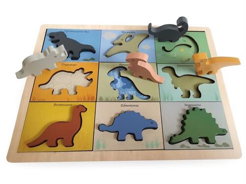 Dino puzzle in FSC wood 100%