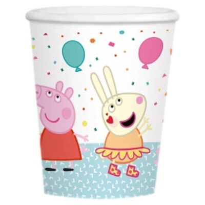 8 Gobelets Carton Peppa Pig