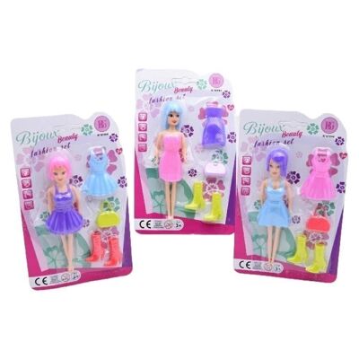 Blister Dolls + Accessories 15 Cm