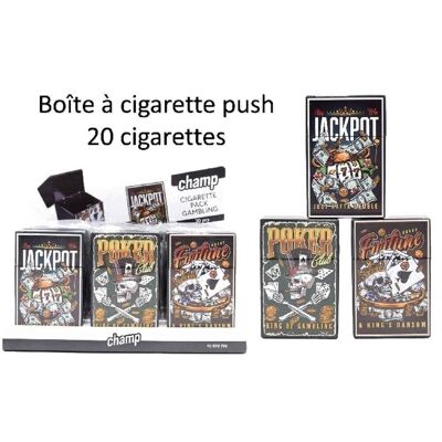 Juego de empuje de caja de cigarrillos