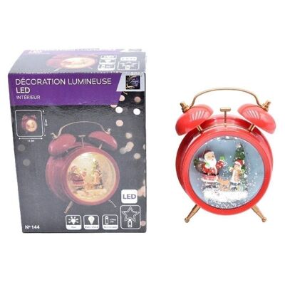 Snow Globe Christmas Light Alarm Clock