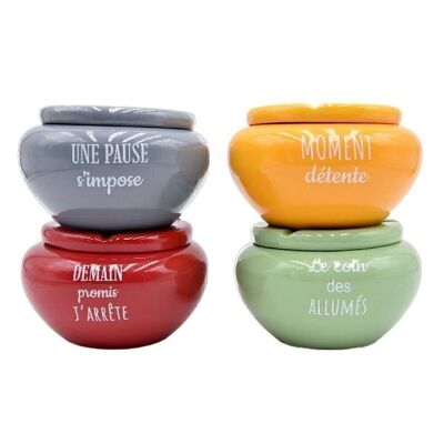 Ceramic Ashtray Messages 14 Cm