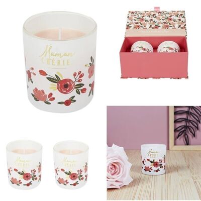 Caja de 2 Velas Aromáticas Mamá