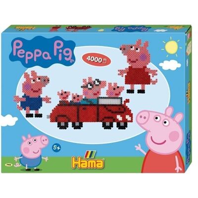 Scatola da 4000 perline da stiro Hama Peppa Pig