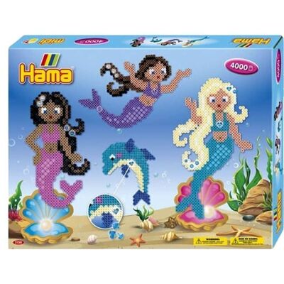 Caja Sirena 4000 Cuentas de Planchado Hama