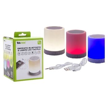 Enceinte Bluetooth & Lampe Led Tactile 1
