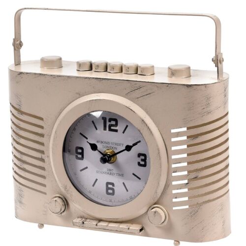 Horloge "Radio" en métal