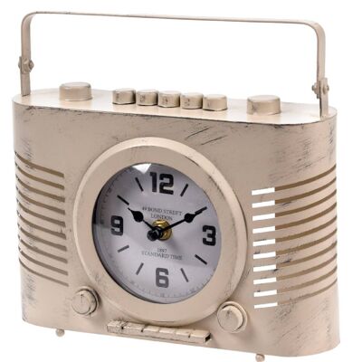 Metal “Radio” clock