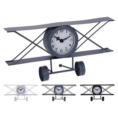 Reloj de metal de avión