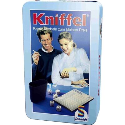 Metalldose Kniffel juego de mesa alemán