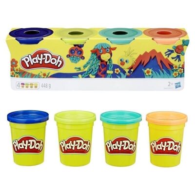 Play-Doh Pack 4 Tarros De Masa Para Modelar