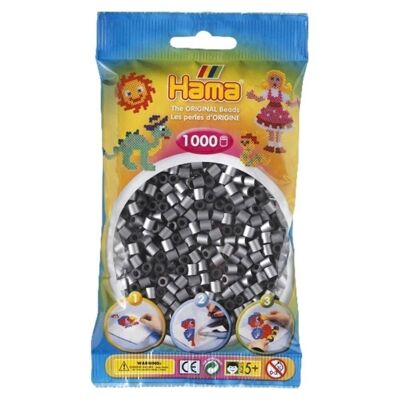 Bag of 1000 Silver Hama Ironing Beads