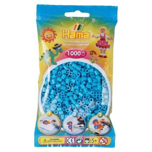 Sac 1000 Perles à Repasser Hama Bleu Azur