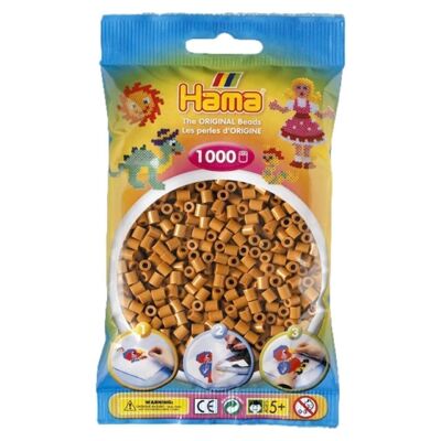 Bag of 1000 Light Brown Beads n°21 Hama