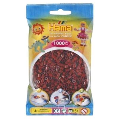 Bag of 1000 Dark Brown Hama Ironing Beads
