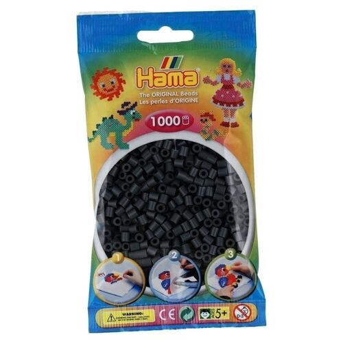 Sac 1000 Perles à Repasser Hama Gris Foncé