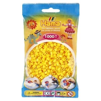 Bag of 1000 Yellow Hama Ironing Beads