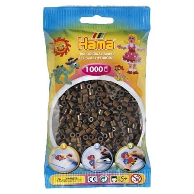 Bag of 1000 Brown Hama Ironing Beads