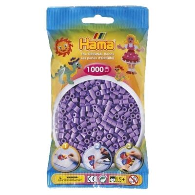 Bag of 1000 Purple Hama Ironing Beads