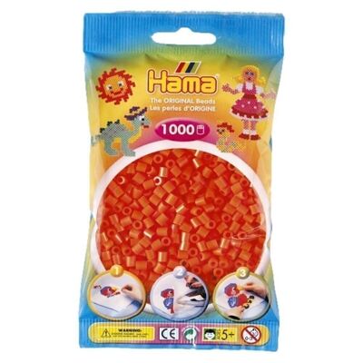 Bag of 1000 Orange Hama Ironing Beads
