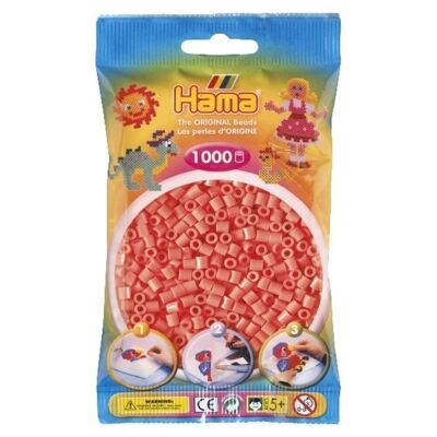 Sac 1000 Perles à Repasser Hama Orange Saumon