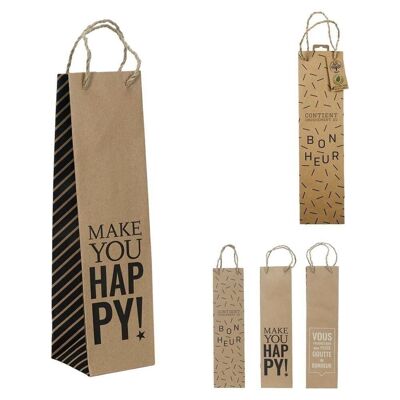 Kraft Bottle Gift Bag