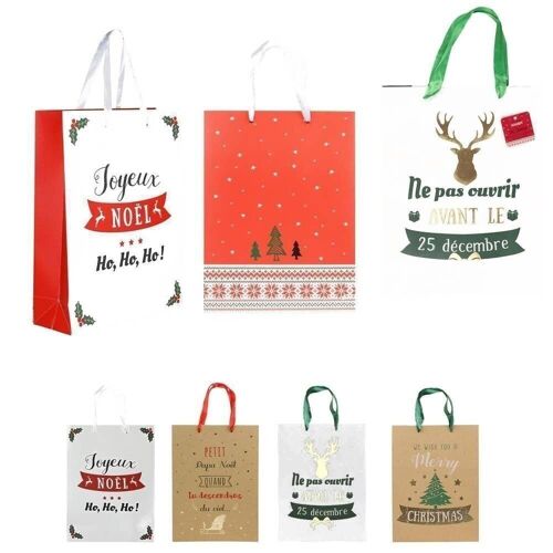 Sac Cadeau en Papier Noël