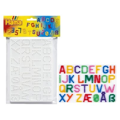 Set di 2 piastre per stirare Hama con lettere/numeri