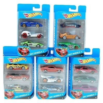 Set mit 3 Hotwheels-Autos