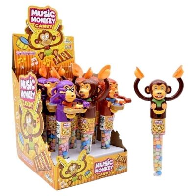 Musikalischer Affe mit Süßigkeiten