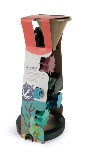 Jouet en bioplastique - Blue Marine Toys - Set moulin & plage - 22x44x20,5cm 1