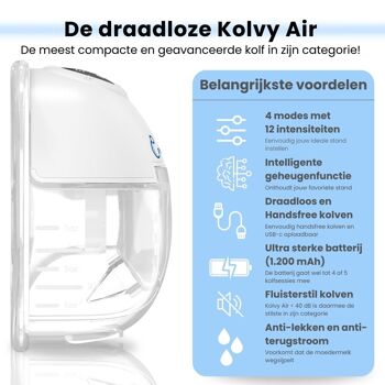 Tire-lait sans fil - Kolvy Air 2