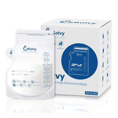 Breast Milk Storage Bags Kolvy - 100 pcs