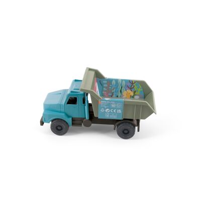 Jouet en bioplastique - Blue Marine Toys - Camion benne - 21x10,5x9cm