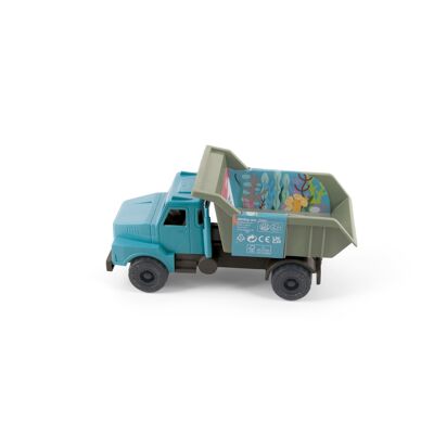 Jouet en bioplastique - Blue Marine Toys - Camion benne - 21x10,5x9cm