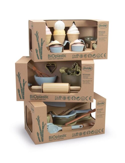 Jouet en bioplastique - Bio - Set cuisine en boîte cadeau de 34,5x17,5x19cm