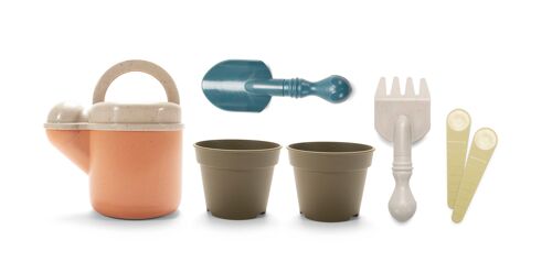 Jouet en bioplastique - Bio - Set de jardinnage avec arrosoir en boîte cadeau de 34,5x17,5x19cm