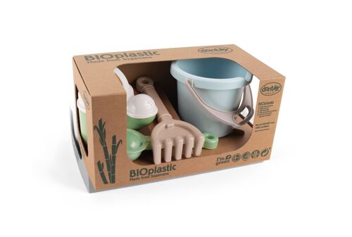 Jouet en bioplastique - Bio - Set de plage et jardinnage en boîte cadeau de 34,5x17,5x19cm