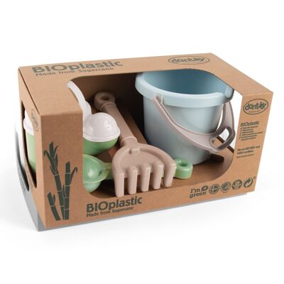 Juguete de bioplástico - Orgánico - Set de playa y jardinería en caja regalo 34,5x17,5x19cm