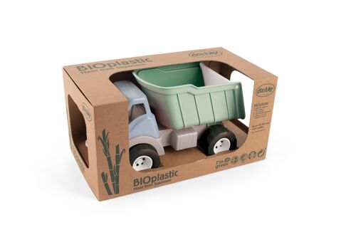 Jouet en bioplastique - Bio - Camion bleu 29,5x17x15cm en boîte cadeau